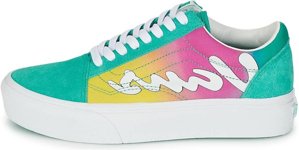 Vans Old Skool Platform Logo 'Hijau Ungu Kuning' VN0A5KRGB68 Buy Vans Old Skool Platform Logo 'Hijau Ungu Kuning' VN0A5KRGB68