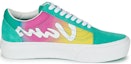 Order Vans Old Skool Platform Logo 'Hijau Ungu Kuning' VN0A5KRGB68