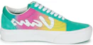 Order Vans 经典厚底Logo绿紫黄配色 VN0A5KRGB68
