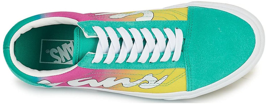 Vans Old Skool Platform logo 'Green Purple Yellow' VN0A5KRGB68 Shop Vans Old Skool Platform logo 'Green Purple Yellow' VN0A5KRGB68