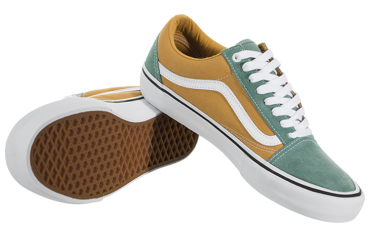 Shop Vans Old Skool Pro 'Oak Buff Oil Blue' Zapatillas Clásicas. VN0A45JCSXQ