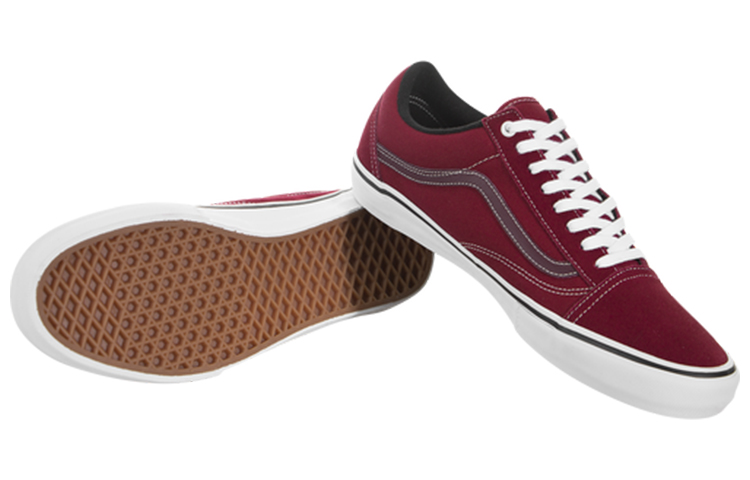 Shop ヴァンズ オールドスクール Pro (ルンバレッド) VN0A45JCVG4