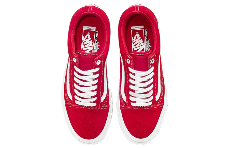 Lookbook Vans Old Skool Pro Suede Suede Red White 'Red/White' VN000ZD4AJL