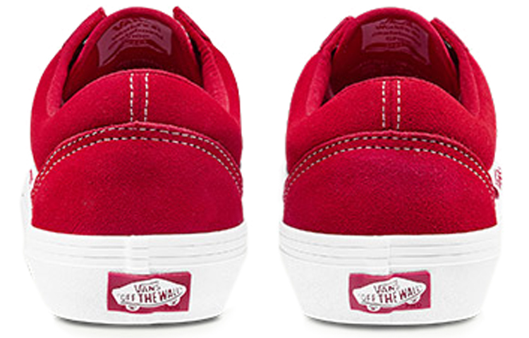 Shop Vans Old Skool Pro Suede Suede Red White 'Red/White' VN000ZD4AJL