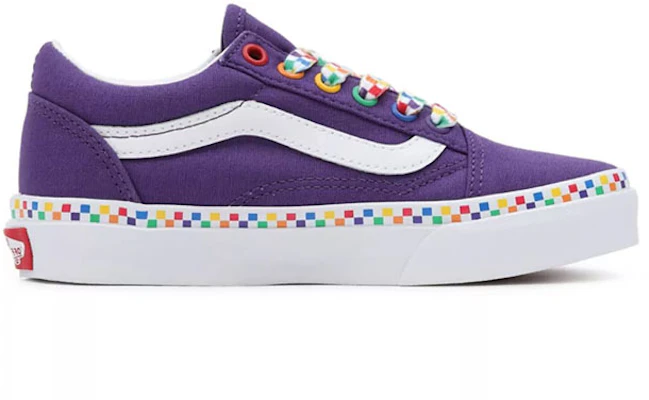 Vans Old Skool Pelangi Kotak-kotak 'Ungu Putih' VN0A7Q5FAC0 Order Vans Old Skool Pelangi Kotak-kotak 'Ungu Putih' VN0A7Q5FAC0