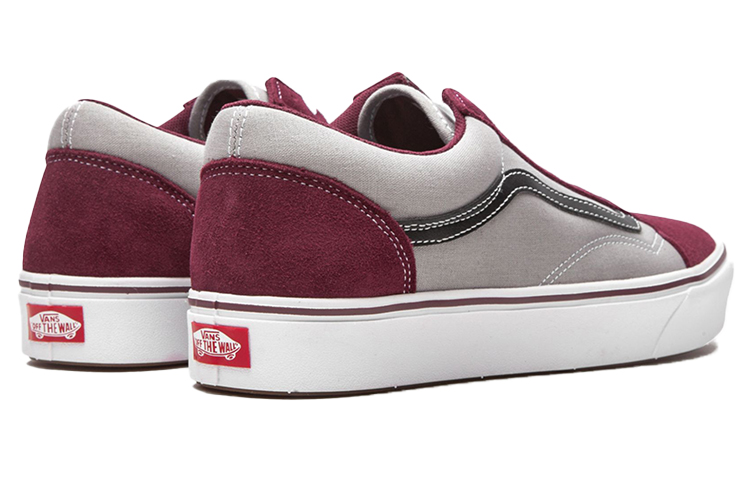 Lookbook Vans Old Skool 透氣耐磨防滑低筒休閒板鞋 紅灰