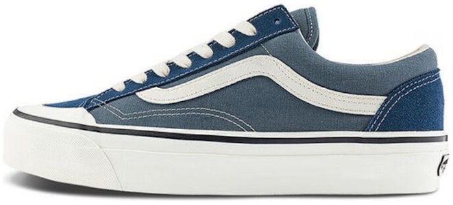 Vans Old Skool Reissue 136 舒適百搭 防滑耐磨 低幫 板鞋 男女同款 藍色 Buy Vans Old Skool Reissue 136 舒適百搭 防滑耐磨 低幫 板鞋 男女同款 藍色