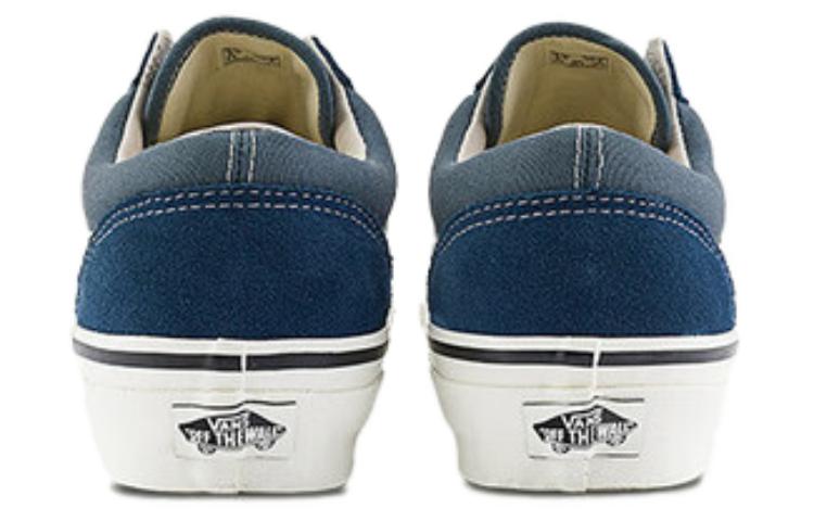 Shop Vans Old Skool Reissue 136 舒適百搭 防滑耐磨 低幫 板鞋 男女同款 藍色
