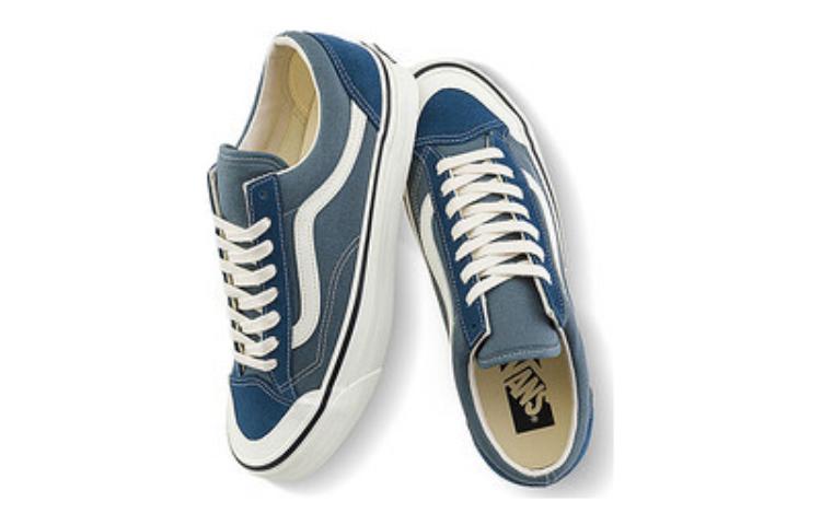 Details for Vans Old Skool Reissue 136 舒適百搭 防滑耐磨 低幫 板鞋 男女同款 藍色