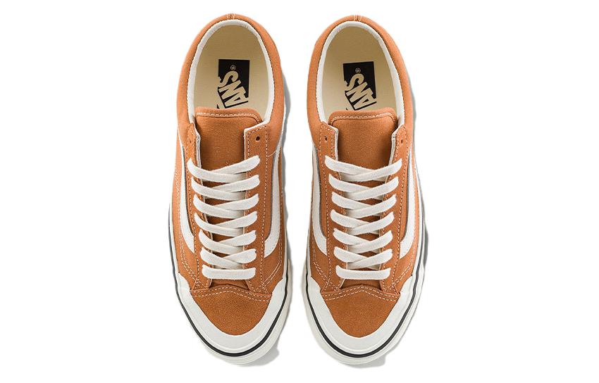 Lookbook ヴァンズ オールドスクール 復刻 136 オレンジ/ホワイト VN000MT6BKQ