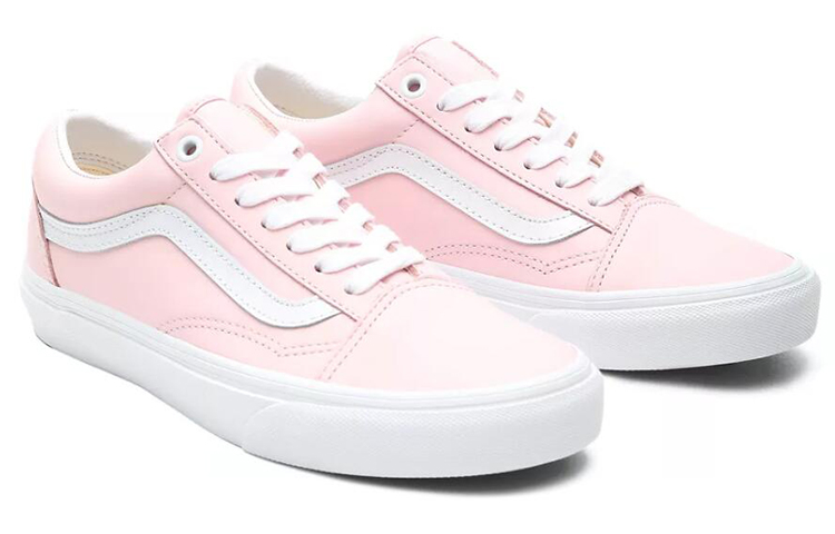 Lookbook Vans 经典款滑板鞋 白色/粉色 VN0A3WKT4Q4