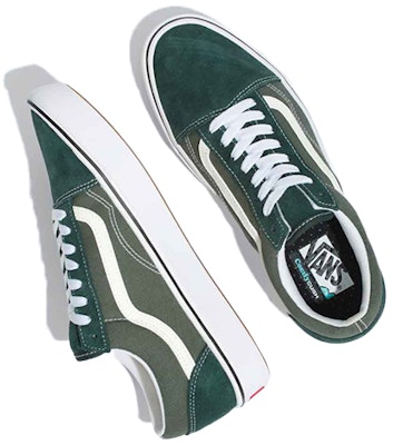 Vans Old Skool 绿白色运动鞋 VN0A5DYC9KE Lookbook Vans Old Skool 绿白色运动鞋 VN0A5DYC9KE