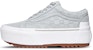 Vans Old Skool Stacked 'Embossed Checkerboard - High Rise' dalam Bahasa Malaysia. VN0A4U15A47
