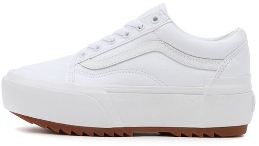 ヴァンズ オールドスクール スタックド (トゥルーホワイト/ガム) VN0A4U15L5R Buy ヴァンズ オールドスクール スタックド (トゥルーホワイト/ガム) VN0A4U15L5R