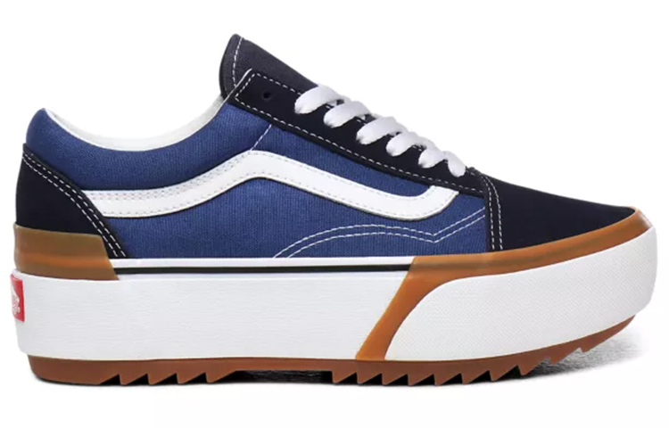 Order Vans Old Skool Stacked Blauw/Zwart VN0A4U15NWD