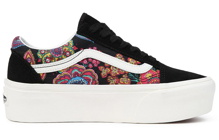 Order Vans Old Skool Stackform ''Noir Rose Bleu'' VN0A7Q5MBLK