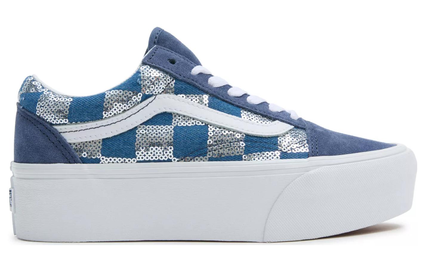 Order Vans Old Skool Stackform 'Biru Putih' VN0009PZAHU