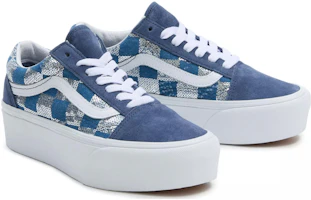 Lookbook 반스 올드스쿨 스택폼 블루화이트 (Vans Old Skool Stackform Blue White) VN0009PZAHU