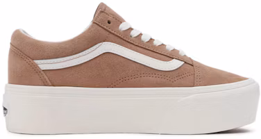 Order Vans Old Skool Stackform 厚底休閒板鞋 女式 棕白