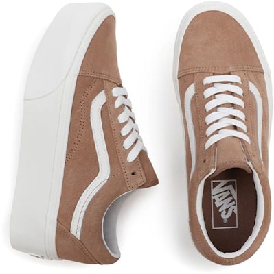 Vans Old Skool Stackform "棕白"配色 VN0A7Q5MB69 Shop Vans Old Skool Stackform "棕白"配色 VN0A7Q5MB69