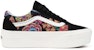 Vans Old Skool Stackform 'Hitam Merah Jambu Biru' VN0A7Q5MBLK