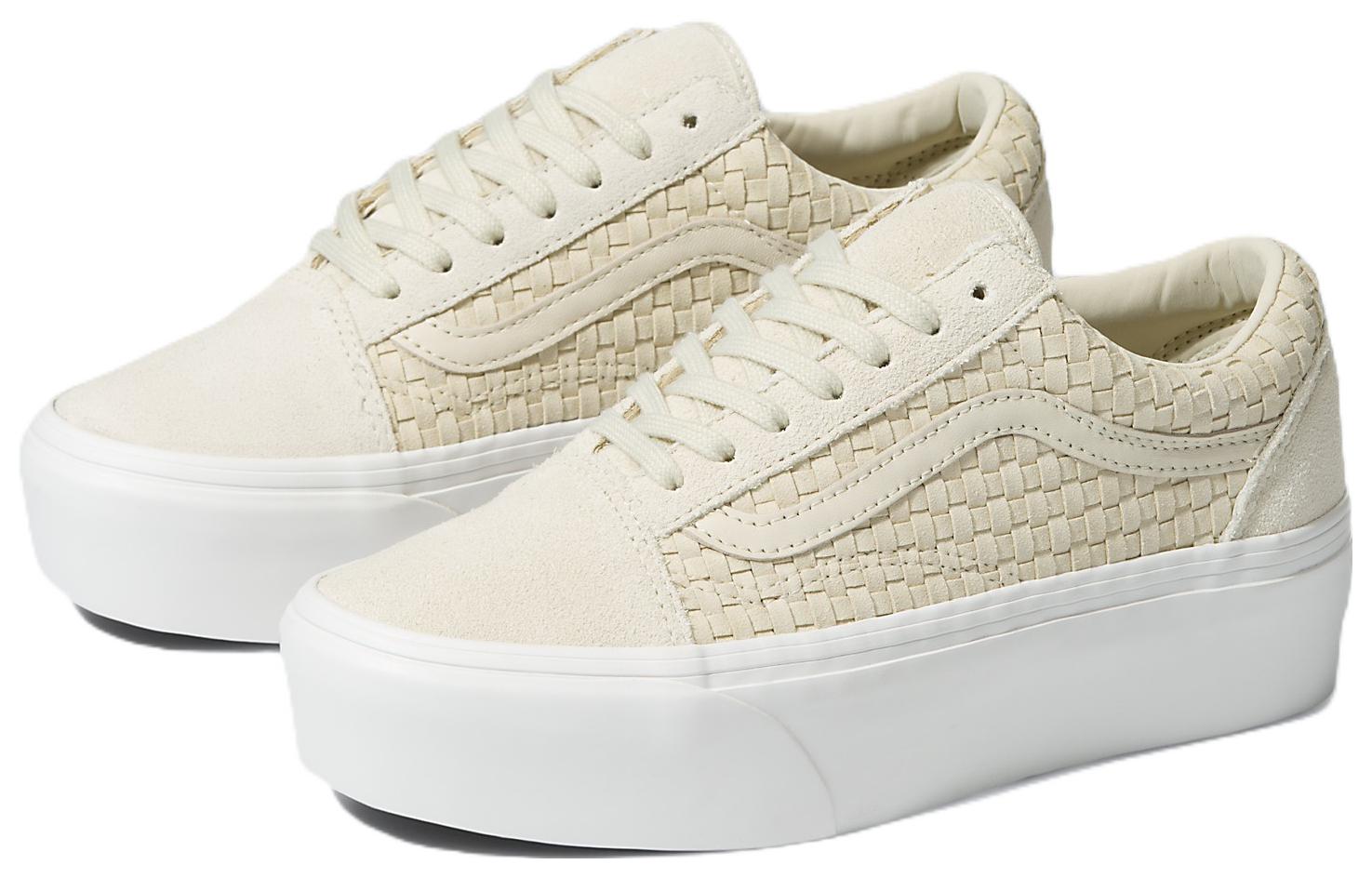 Lookbook Vans Old Skool Stackform ''Cremeweiß'' VN0A7Q5MIVR