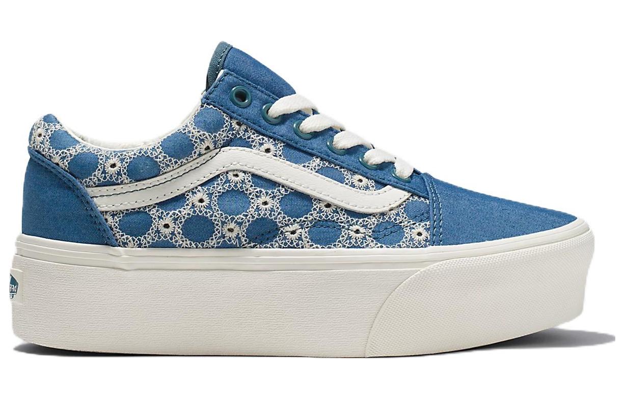 Order Vans Old Skool Stackform 'Denim Mix' Lelaki Perempuan Kasut Kasual VN0A7Q5MBLU