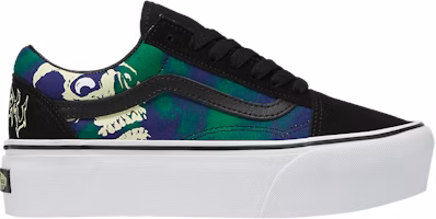 Vans Old Skool Stackform 'Glow-In-The-Dark Skull Print' VN0009PZCJI Vans Old Skool Stackform 'Glow-In-The-Dark Skull Print' VN0009PZCJI
