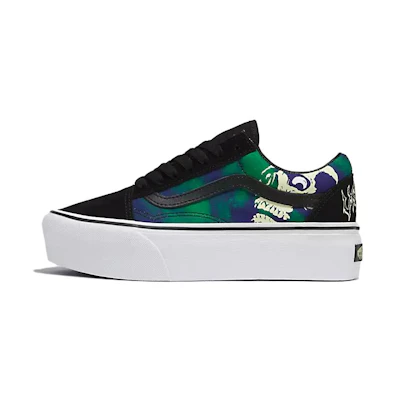 Vans Old Skool Stackform 'Glow-In-The-Dark Skull Print'