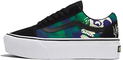 Vans Old Skool Stackform 'Glow-In-The-Dark Skull Print' VN0009PZCJI Vans Old Skool Stackform 'Glow-In-The-Dark Skull Print' VN0009PZCJI