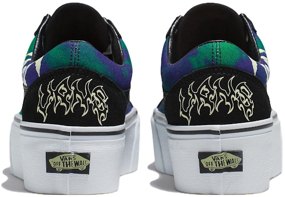 Vans Old Skool Stackform 'Glow-In-The-Dark Skull Print' VN0009PZCJI Shop Vans Old Skool Stackform 'Glow-In-The-Dark Skull Print' VN0009PZCJI