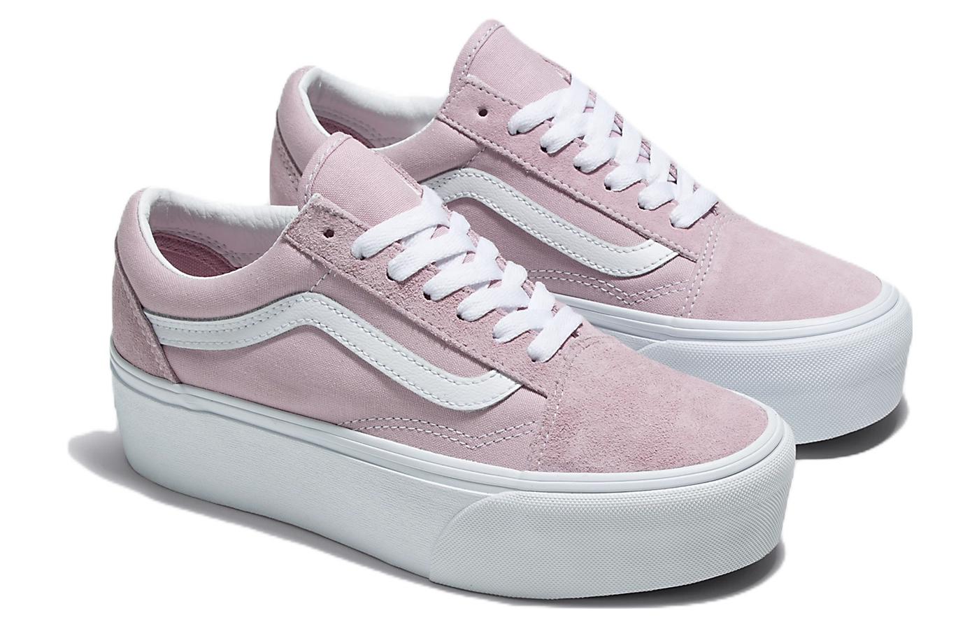 Order Vans Old Skool Stackform ''Roze Wit'' VN0A7Q5MBLT