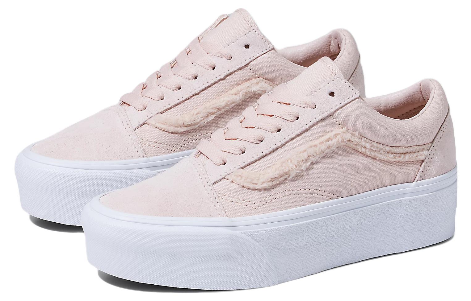 Lookbook Vans Old Skool Stackform ''Roze Wit'' VN0A7Q5MRR9