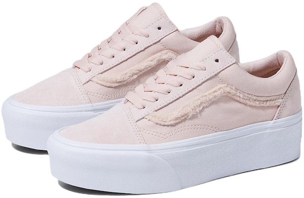 Vans Old Skool 增高款 '粉白色' VN0A7Q5MRR9 Lookbook Vans Old Skool 增高款 '粉白色' VN0A7Q5MRR9
