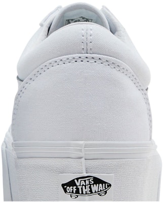 Vans Old Skool 增高款 '纯白' VN0A7Q5MW00 Sizing Vans Old Skool 增高款 '纯白' VN0A7Q5MW00
