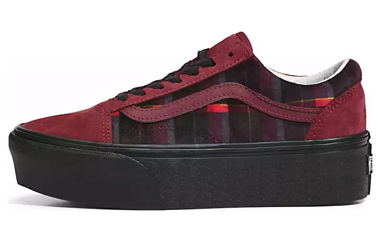 Buy 반스 올드스쿨 스택폼 "벨벳 플레이드" VN0A7Q5M02Y