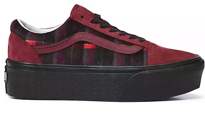 Vans Old Skool Stackform 'Velvet Plaid' VN0A7Q5M02Y Order Vans Old Skool Stackform 'Velvet Plaid' VN0A7Q5M02Y