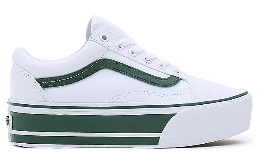 Order Vans Old Skool 增高鞋 '白绿' VN0A7Q5MBGN