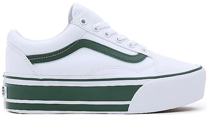 Vans Old Skool Stackform 'White Green' VN0A7Q5MBGN Order Vans Old Skool Stackform 'White Green' VN0A7Q5MBGN