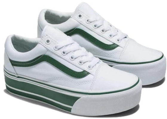 Vans Old Skool Stackform 'White Green' VN0A7Q5MBGN Lookbook Vans Old Skool Stackform 'White Green' VN0A7Q5MBGN
