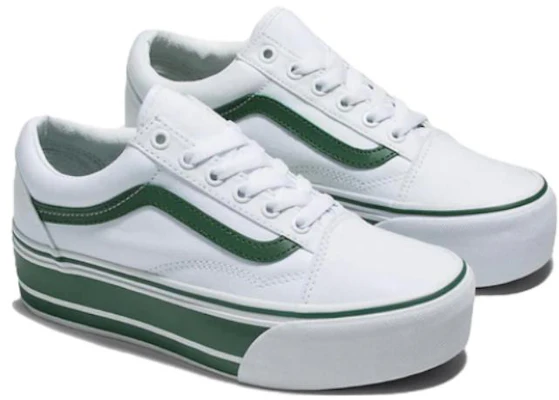 Vans Old Skool Stackform ''Blanc Vert'' VN0A7Q5MBGN Lookbook Vans Old Skool Stackform ''Blanc Vert'' VN0A7Q5MBGN