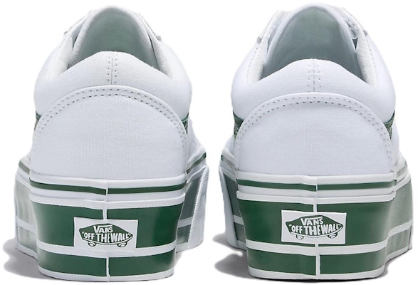 范斯 Old Skool Stackform 潮流百搭 防滑耐磨輕便 低幫 板鞋 男女同款 白綠 Lookbook 范斯 Old Skool Stackform 潮流百搭 防滑耐磨輕便 低幫 板鞋 男女同款 白綠