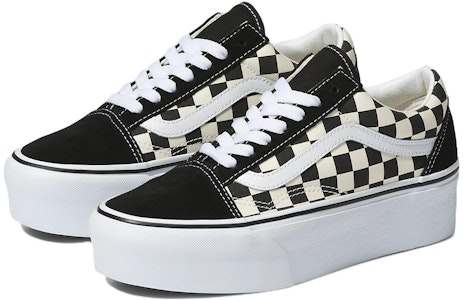 Vans Old Skool Stackform Checkerboard 'Hitam Putih' VN0A7Q5MTYQ Lookbook Vans Old Skool Stackform Checkerboard 'Hitam Putih' VN0A7Q5MTYQ