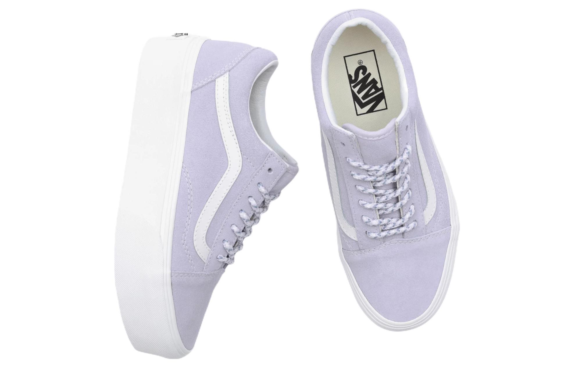 Shop Vans Old Skool Stackform Baskets ''Lilac White'' VN0A7Q5MSQT