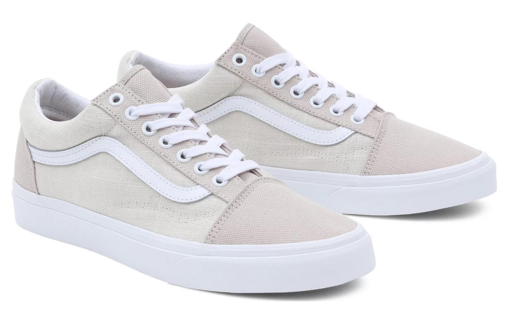 Lookbook Vans Old Skool Musim Panas Linen 'Beige' VN0007NTNTR
