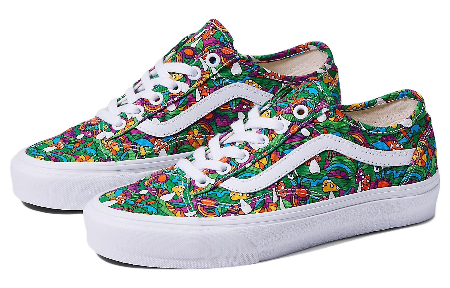 Lookbook Vans Old Skool Tapered 'Verde Púrpura Blanco' VN0A54F4DZQ