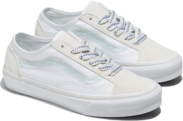 Vans Old Skool Tapered Embroidery 'True White' VN0005UGW00 Order Vans Old Skool Tapered Embroidery 'True White' VN0005UGW00
