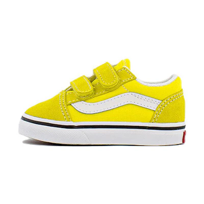 Vans Old Skool V Low Top Casual Skateboarding Shoes Yellow