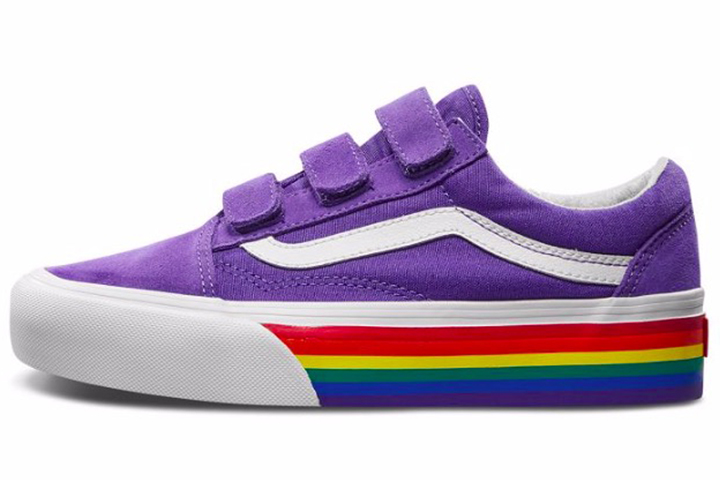 Buy Vans Old Skool V 平台鞋 '彩虹' VN0A45K2VS3