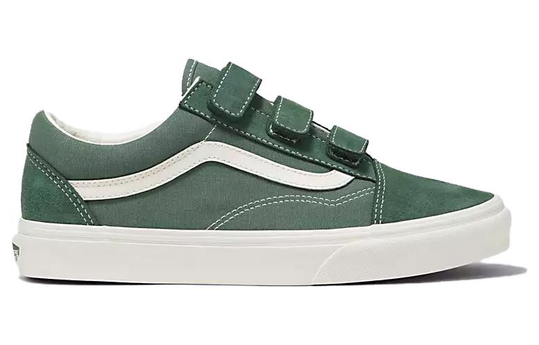 Order Vans Old Skool V Suede Canvas Shoes 'Green White' VN0A3D29V0N